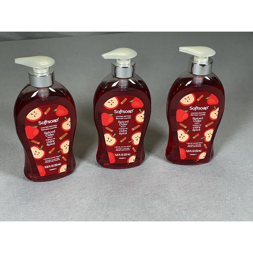 Softsoap Spiced Cider Limited Edition Liquid Hand Soap 11.25oz 3-Pack Bundle